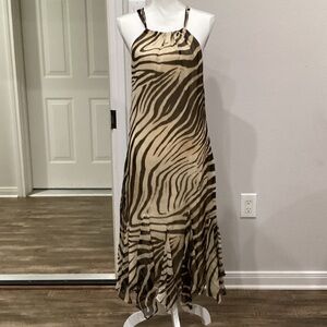 New Lauren Ralph Lauren Animal Print Dress Size 8 (Item#D002)
